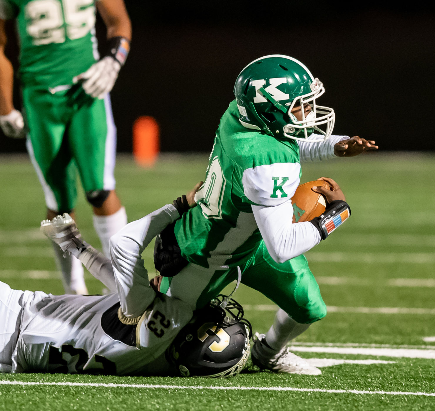 the annual Battle of the Bell high school football game